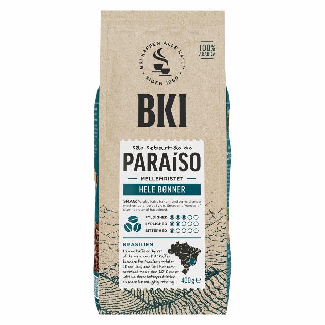 BKI Paraiso hele kaffebønner 