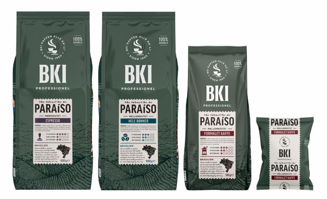 BKI Paraiso kaffe sortiment 